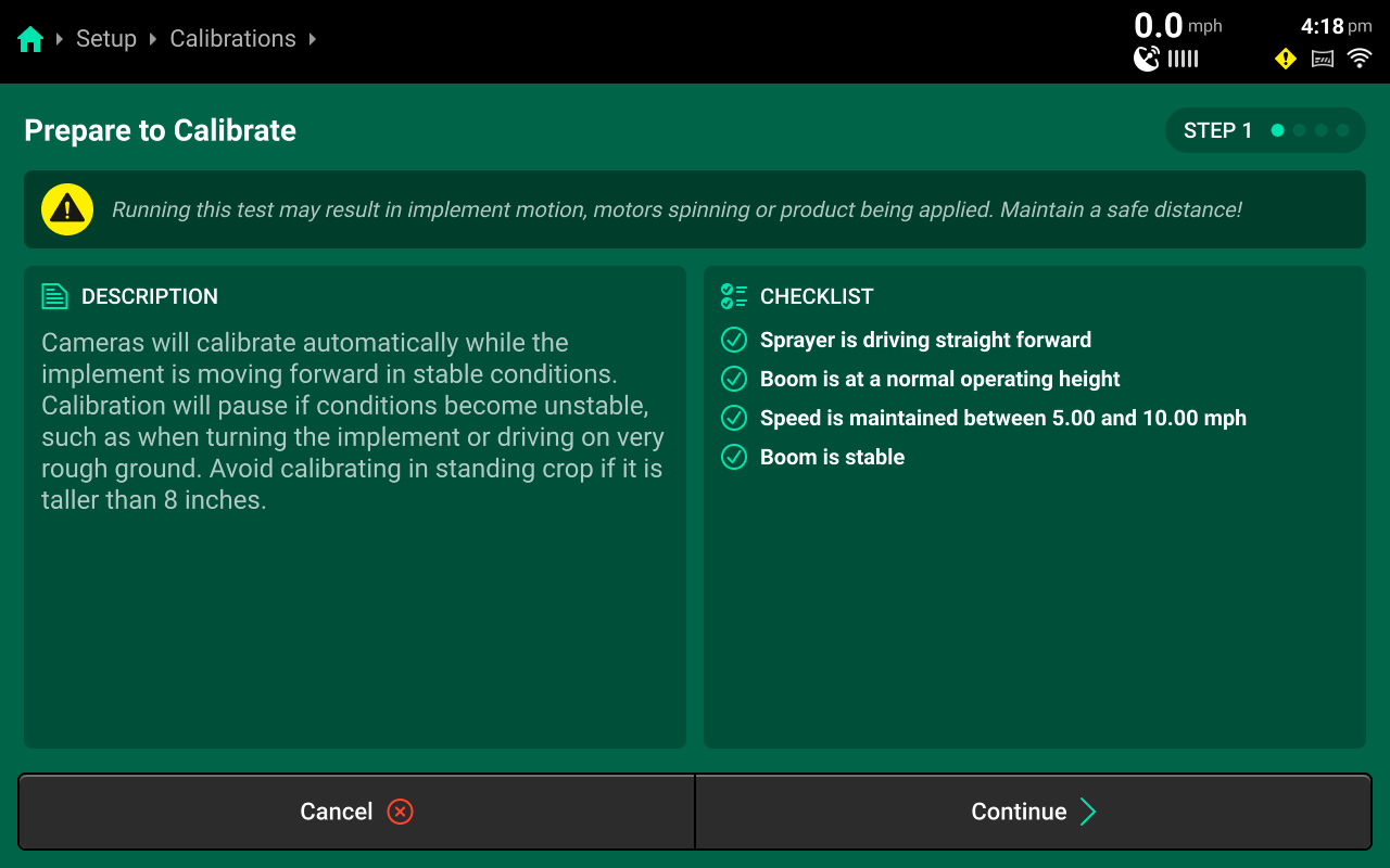 Equipment Menu