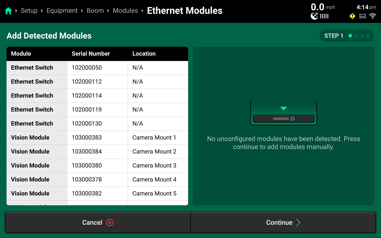 Ethernet Module Setup Step 1