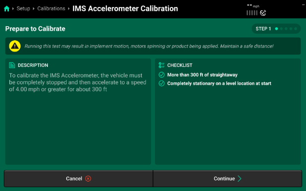 IMS Accelrator Calibration