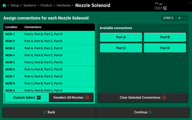 Nozzle Solenoid Ports