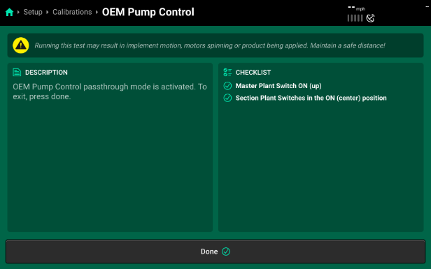OEM Pump Control