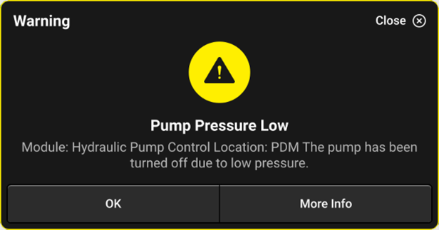 Error- Pressure Low