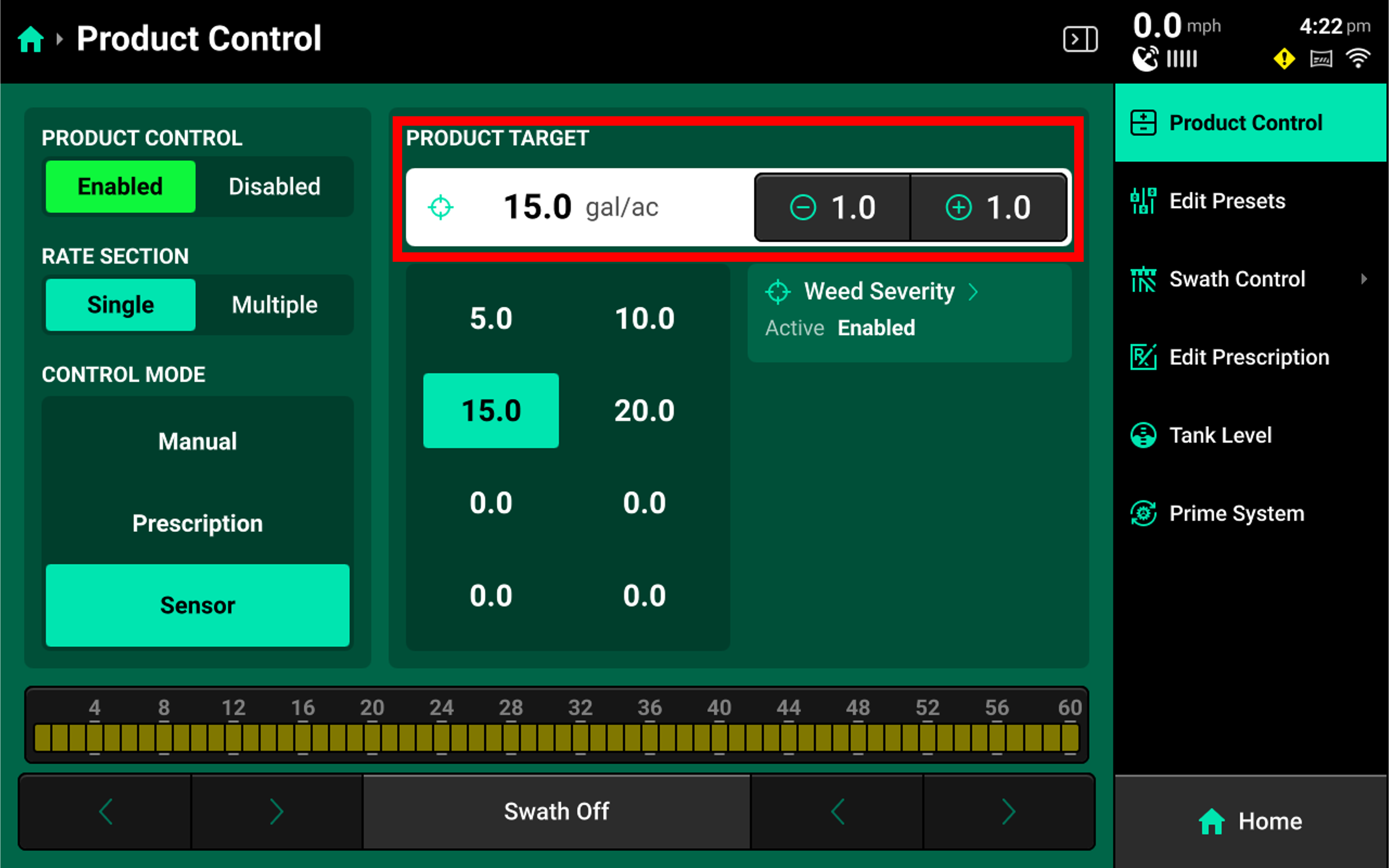 Product Control Widget 2