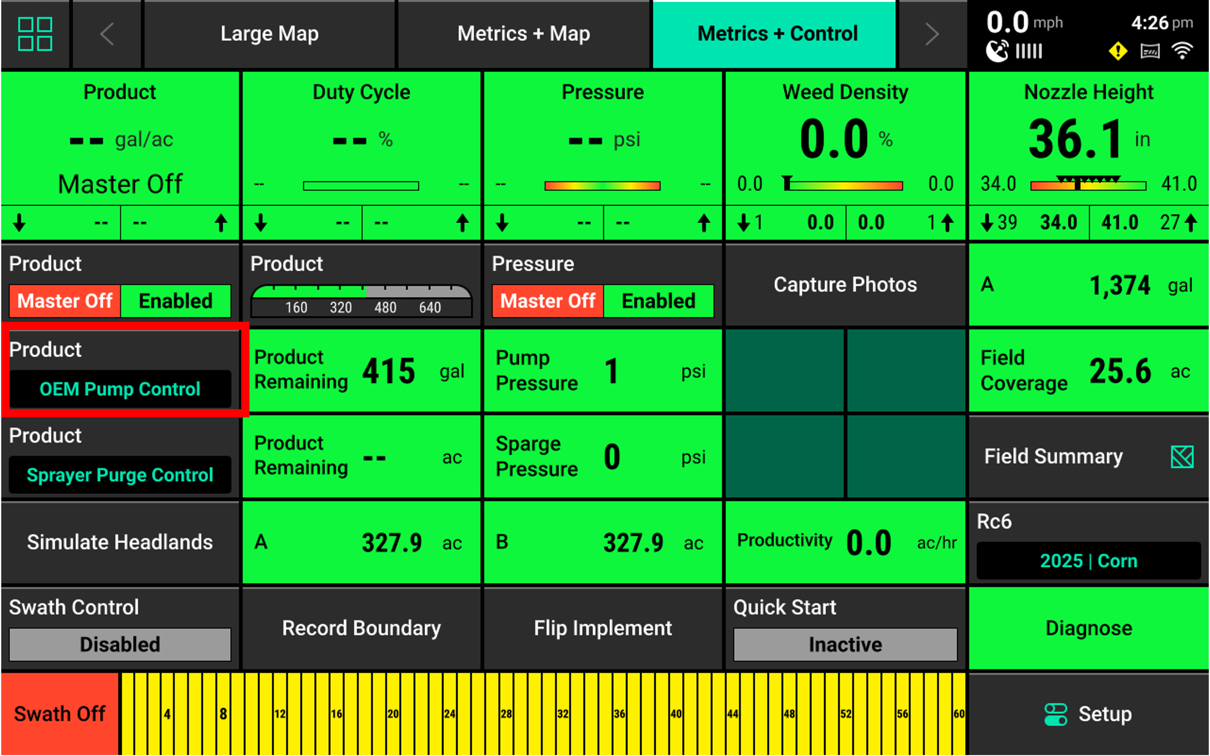 Homescreen Product Control