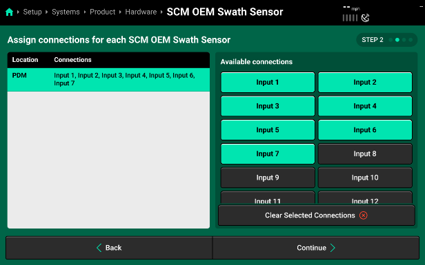 Swath Sensor Inputs