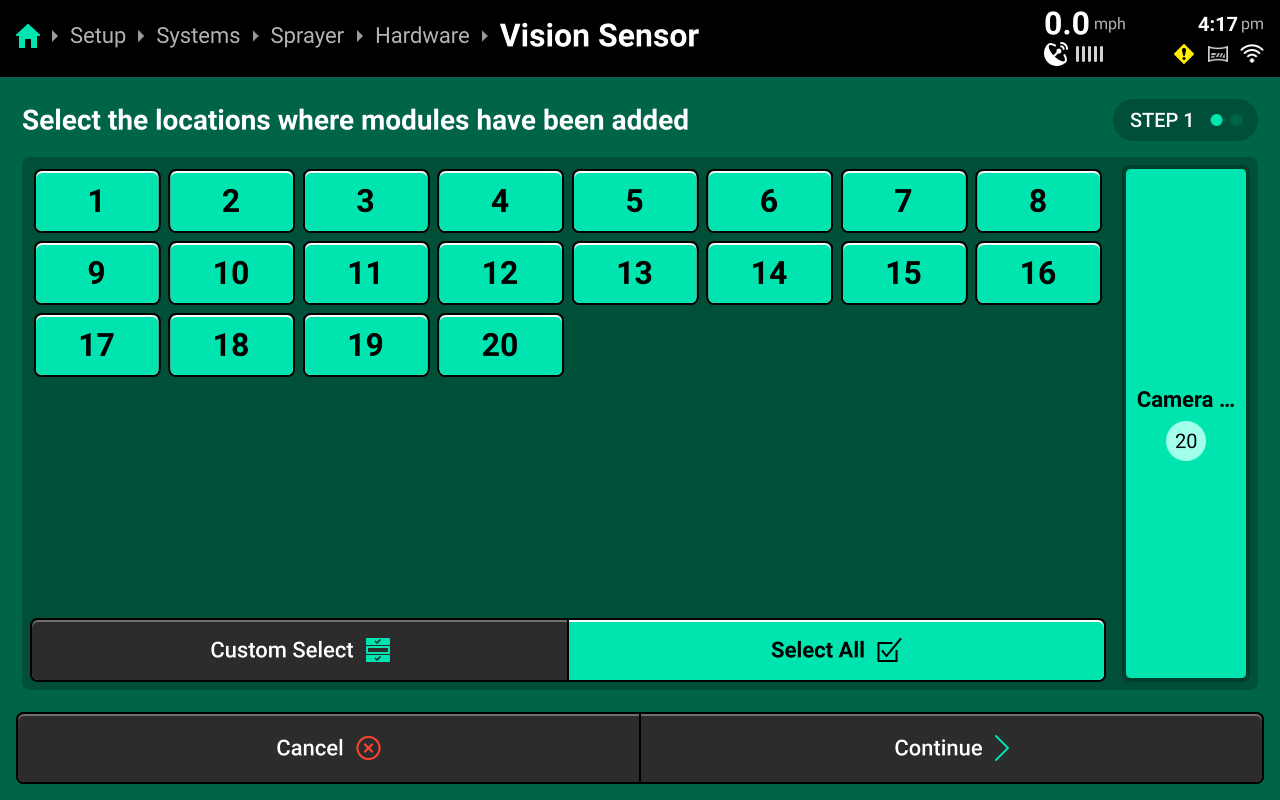 Vision Sensor Step 1