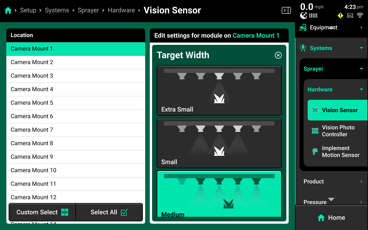 Target Width